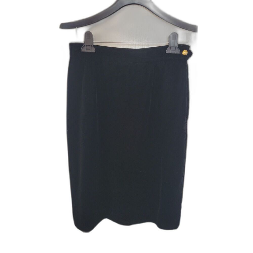 Ralph Lauren Purple Label Velvet Silk Blend Fully Lined Skirt